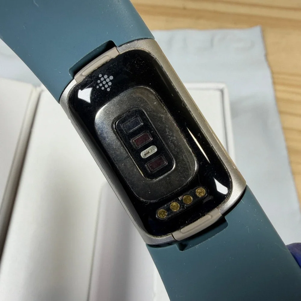 Fitbit Charge 5 Advanced Fitness Health Tracker Steel Blue Platinum FB421 Works